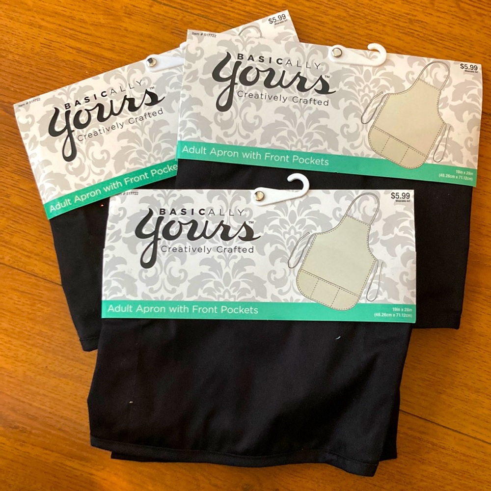 Basically Yours Adult Aprons w/ Pockets 3 total